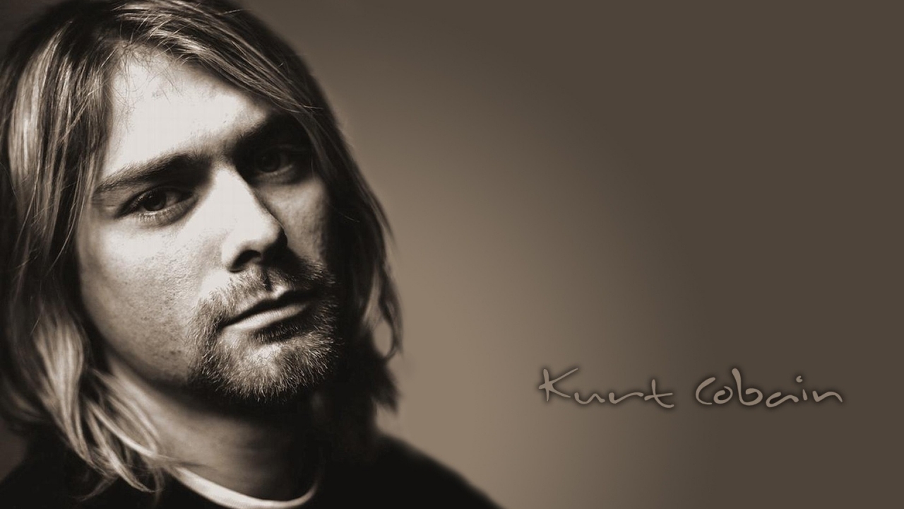 Kurt Donald Cobain Nirvana for 1280 x 720 HDTV 720p resolution