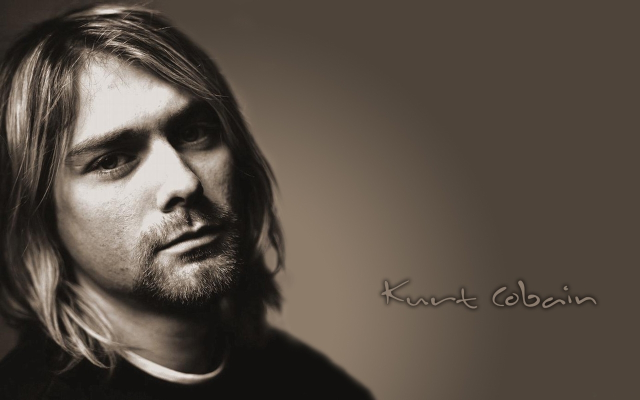 Kurt Donald Cobain Nirvana for 1280 x 800 widescreen resolution