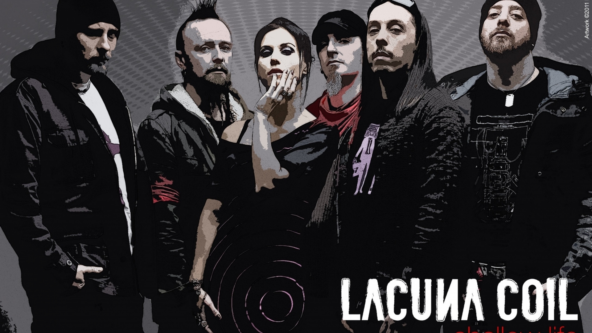 Lacuna Coil Poster for 1920 x 1080 HDTV 1080p resolution