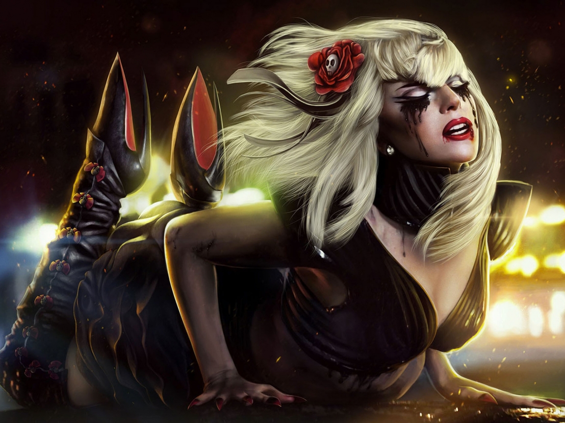 Lady Gaga Pain for 1152 x 864 resolution