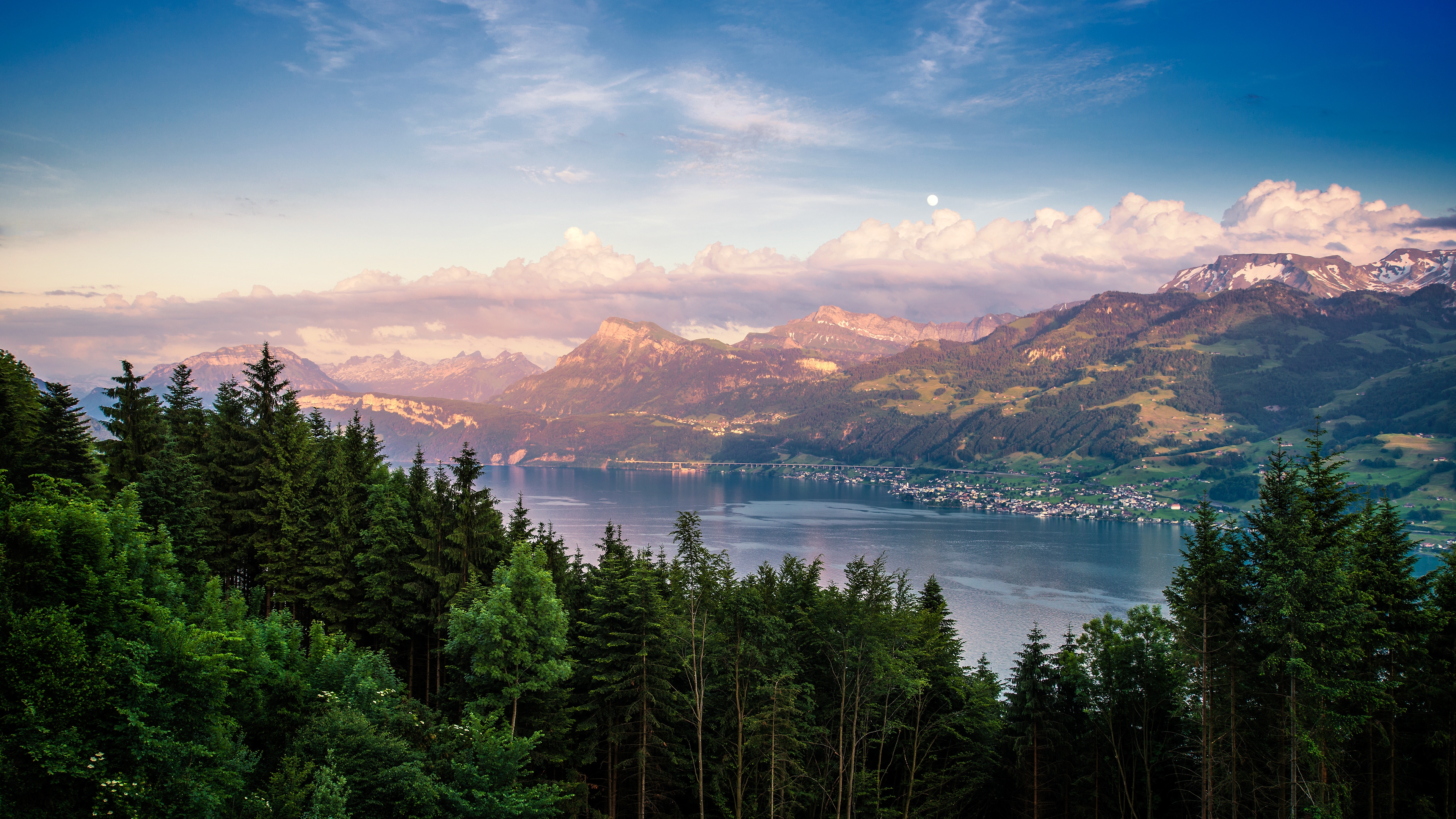 Lake Zurich Landscape for 3840 x 2160 Ultra HD resolution