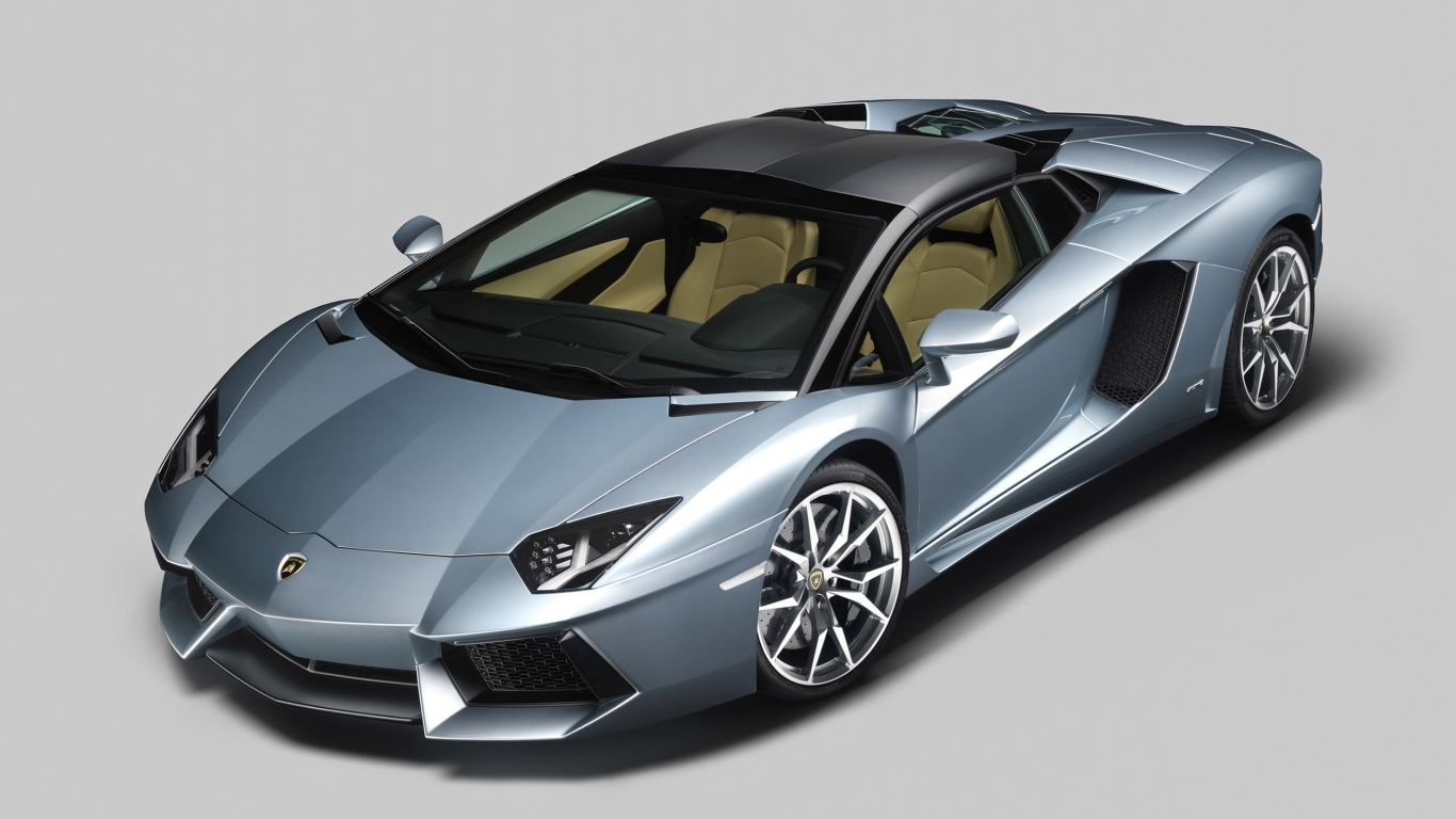 Lamborghini Aventador Roadster 2012 for 1366 x 768 HDTV resolution