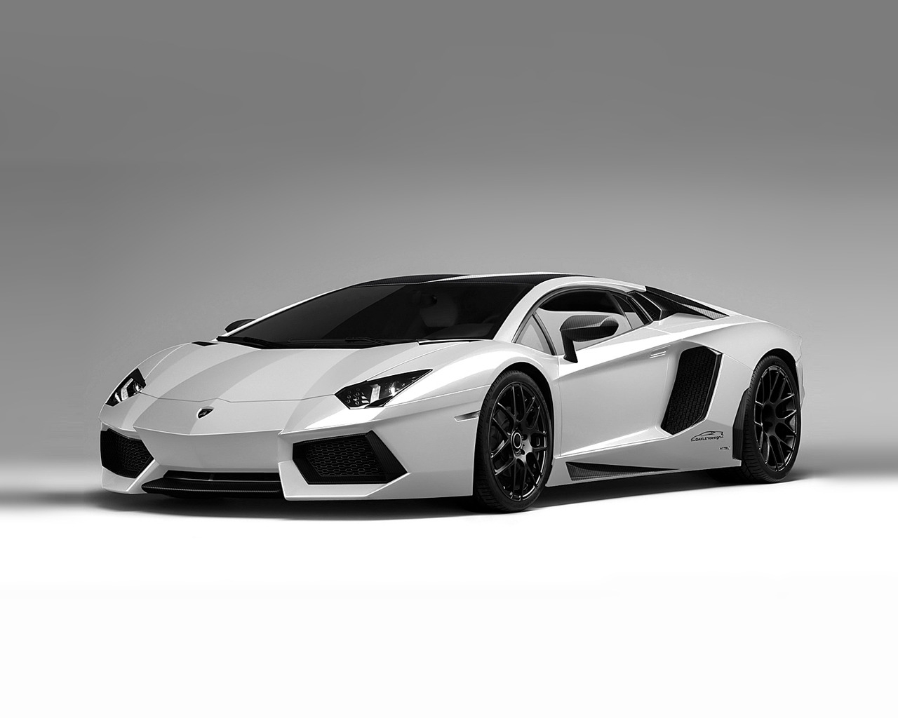 Lamborghini Aventador White for 1280 x 1024 resolution