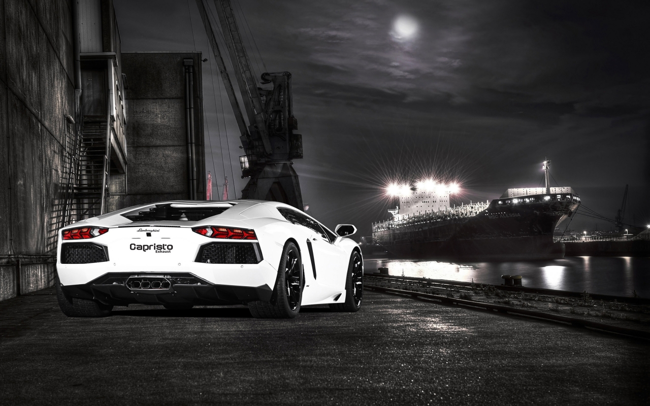 Lamborghini Capristo Aventador for 1280 x 800 widescreen resolution