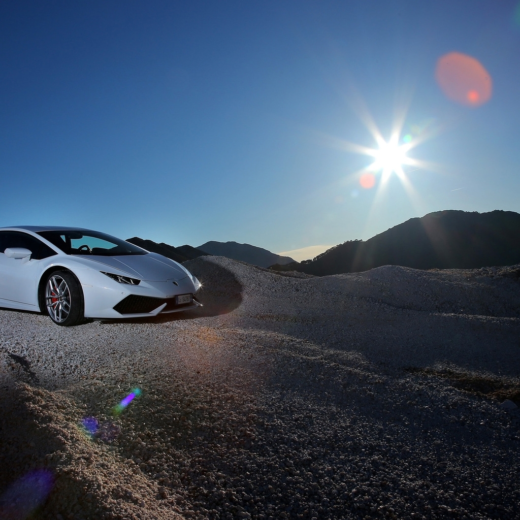 Lamborghini Huracan Sunset for 1024 x 1024 iPad resolution