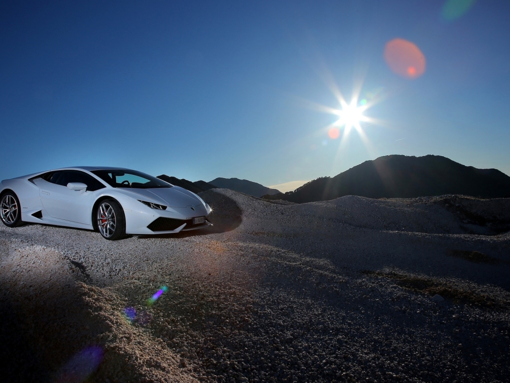 Lamborghini Huracan Sunset for 1024 x 768 resolution