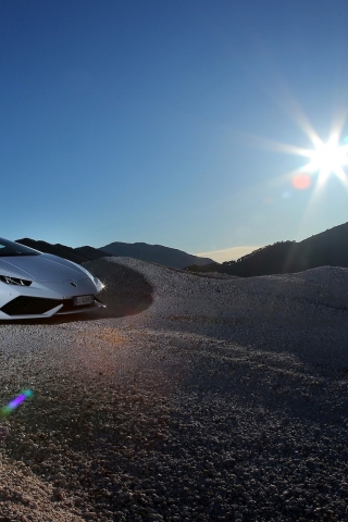 Lamborghini Huracan Sunset for 320 x 480 iPhone resolution