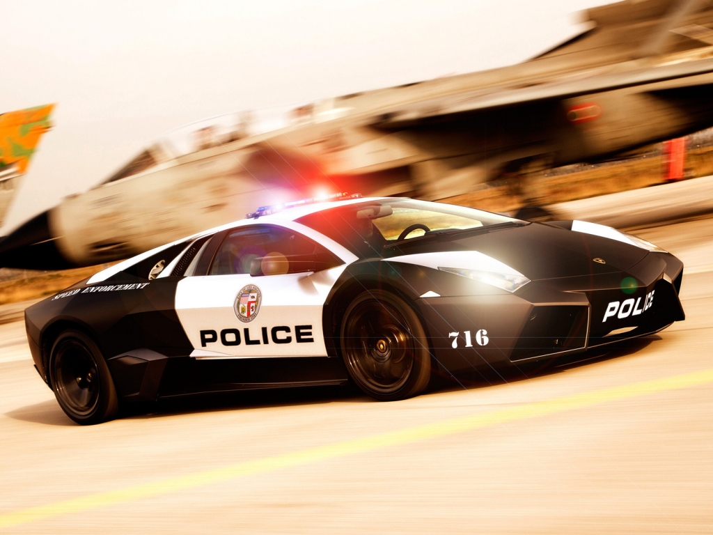 Lamborghini Police Car NFS for 1024 x 768 resolution
