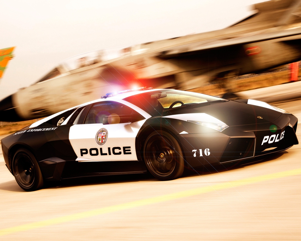 Lamborghini Police Car NFS for 1280 x 1024 resolution