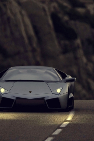Lamborghini Reventon Black Matte for 320 x 480 iPhone resolution