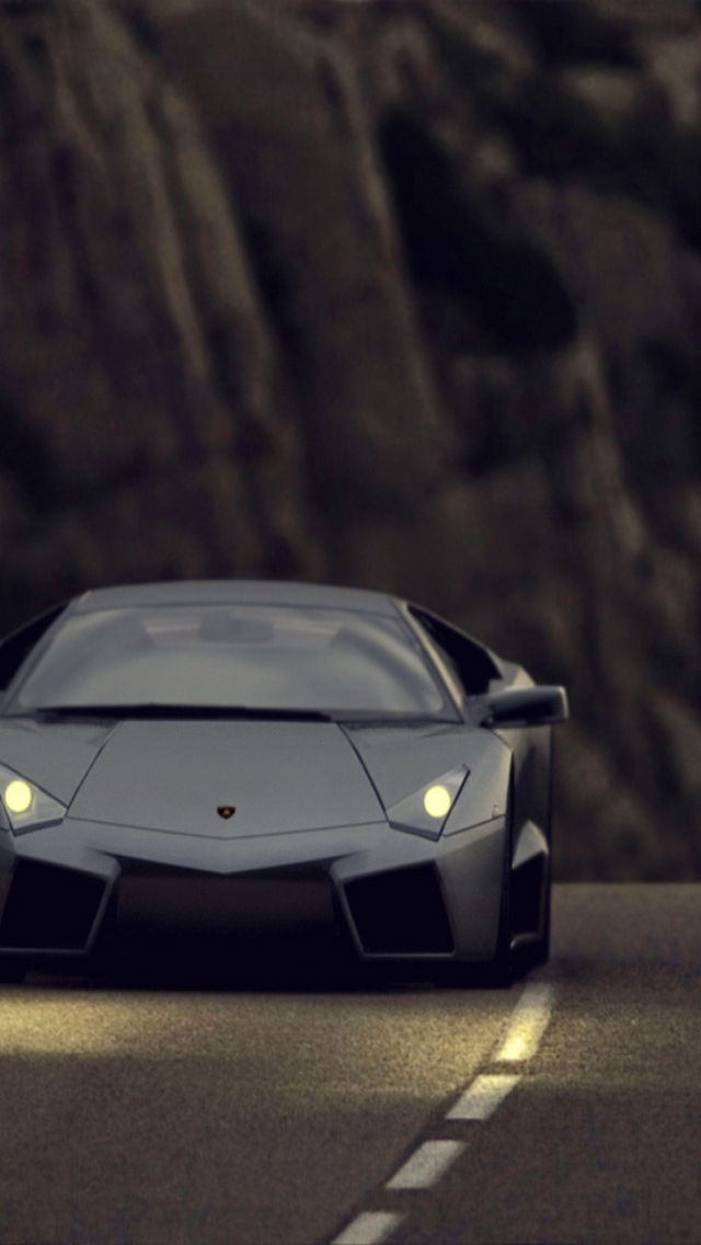 Lamborghini Reventon Black Matte for 640 x 1136 iPhone 5 resolution