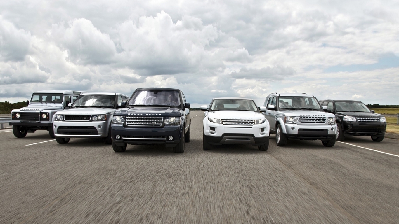 Land Rover and Range Rover for 1366 x 768 HDTV resolution