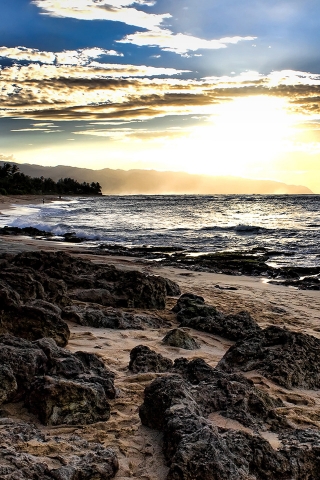 Laniakea Sunset for 320 x 480 iPhone resolution