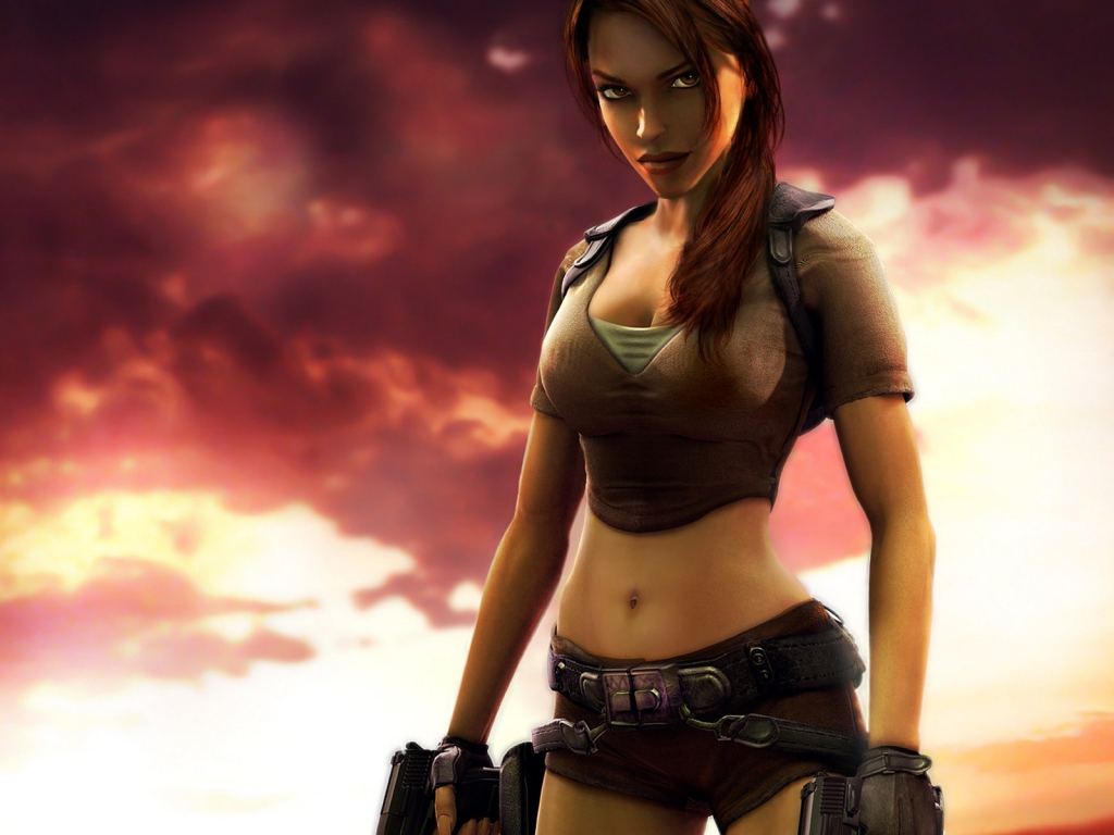 Lara Croft for 1024 x 768 resolution