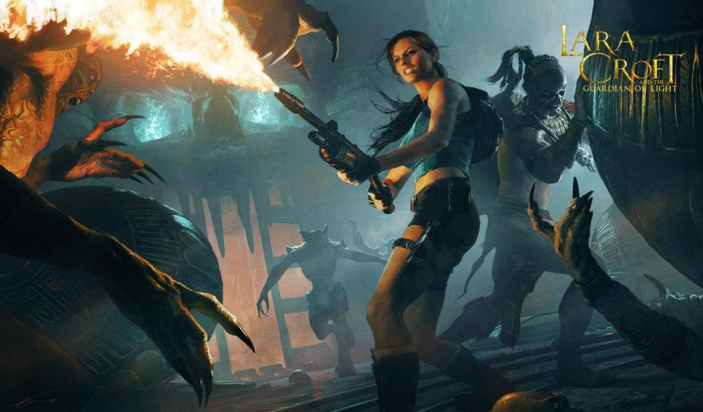 Lara Croft and the Guardian of Light for 1024 x 600 widescreen resolution