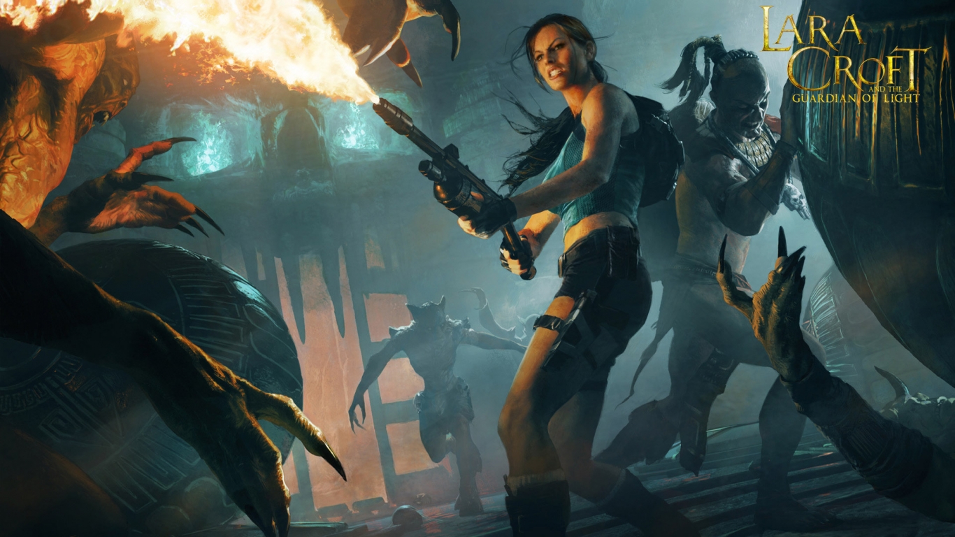 Lara Croft and the Guardian of Light for 1366 x 768 HDTV resolution