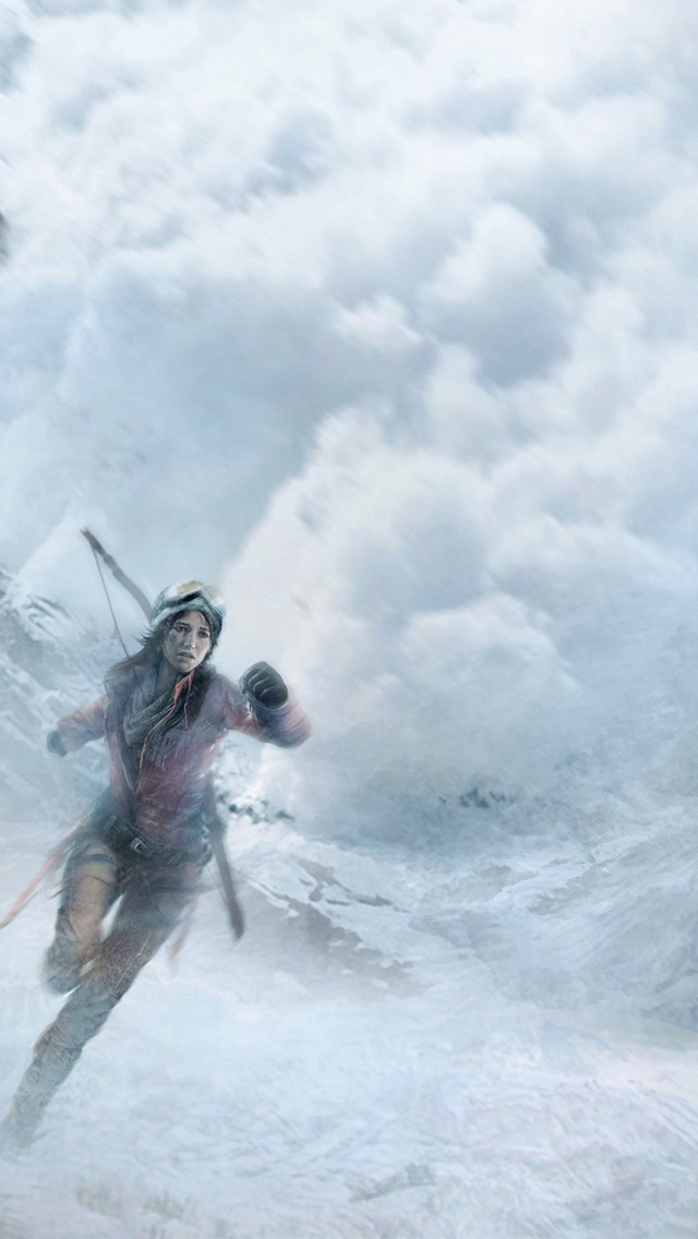 Lara Croft Rise of The Tomb Raider for 640 x 1136 iPhone 5 resolution