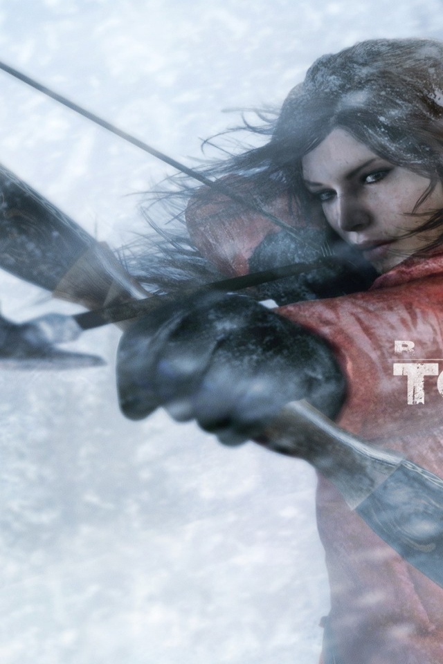 Lara Croft Rise of The Tomb Raider Bow and Arrow for 640 x 960 iPhone 4 resolution