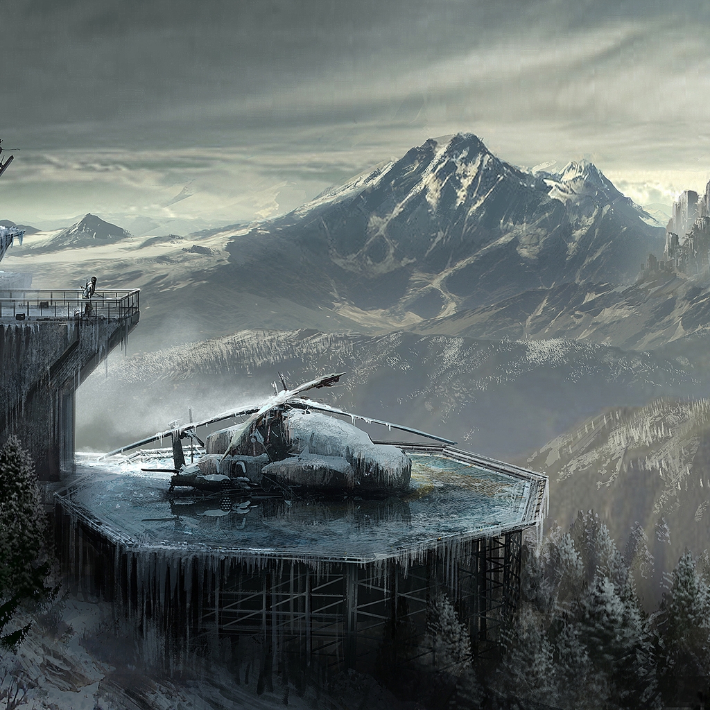 Lara Croft Rise of The Tomb Raider Concept for 1024 x 1024 iPad resolution