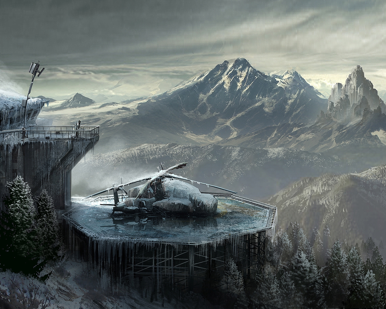 Lara Croft Rise of The Tomb Raider Concept for 1280 x 1024 resolution