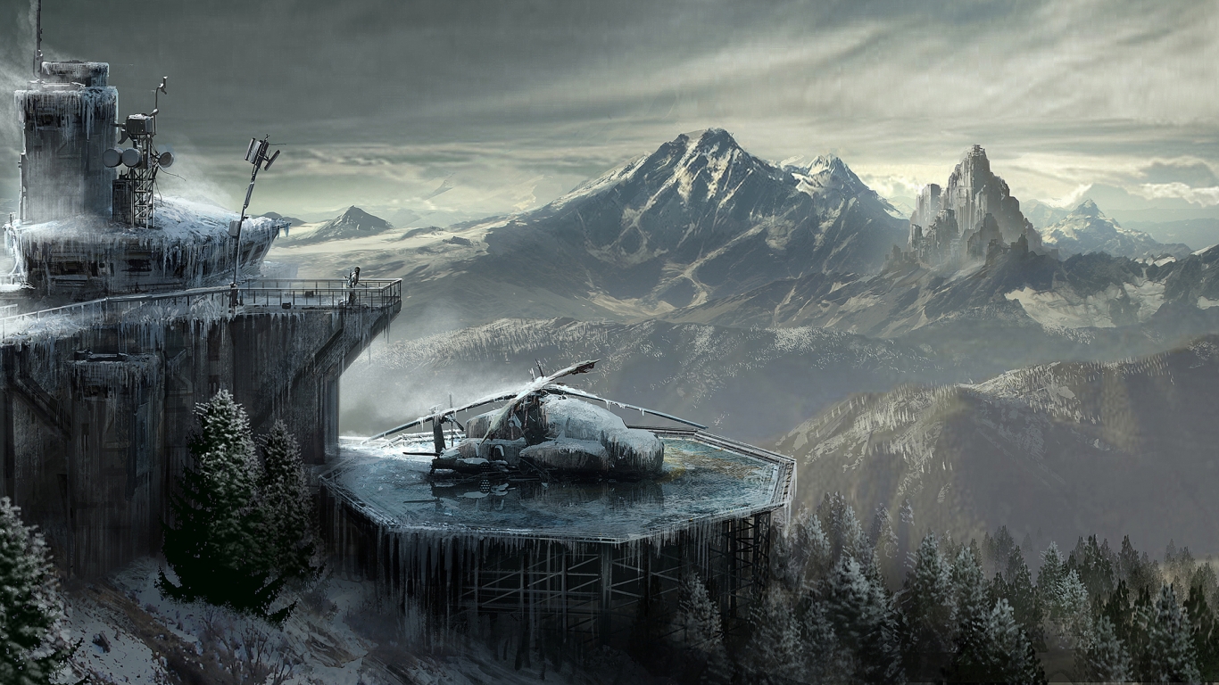 Lara Croft Rise of The Tomb Raider Concept for 1366 x 768 HDTV resolution