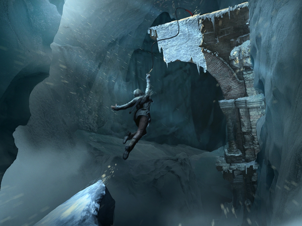 Lara Croft Rise of The Tomb Raider In Game for 1024 x 768 resolution