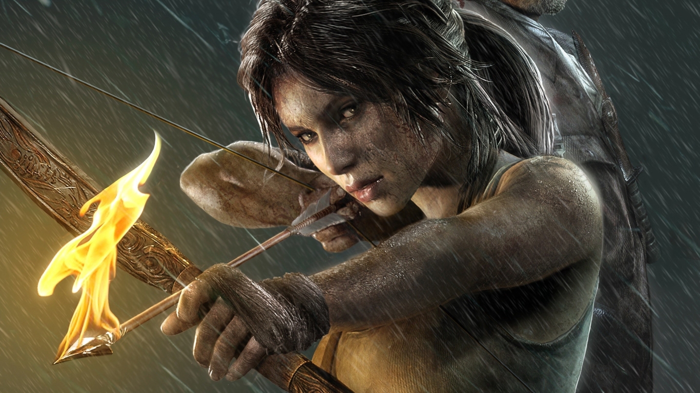 Lara Croft Tomb Raider for 1366 x 768 HDTV resolution