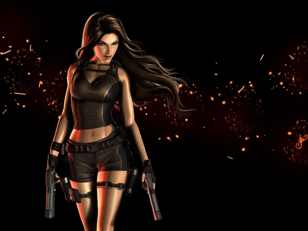 Lara Croft Tomb Raider Cool for 1024 x 768 resolution