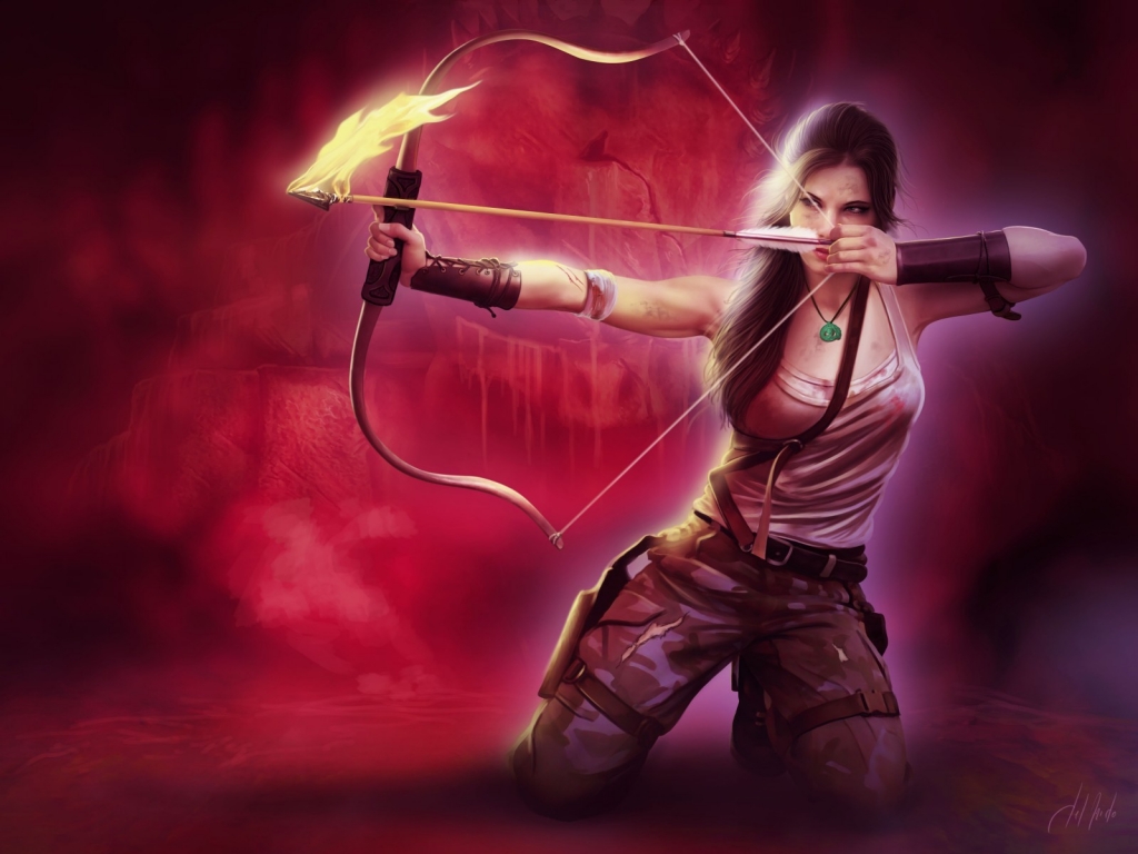 Lara Croft Tomb Raider Poster for 1024 x 768 resolution