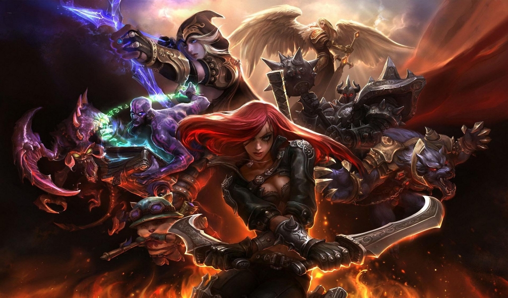 League of Legends Game for 1024 x 600 widescreen resolution