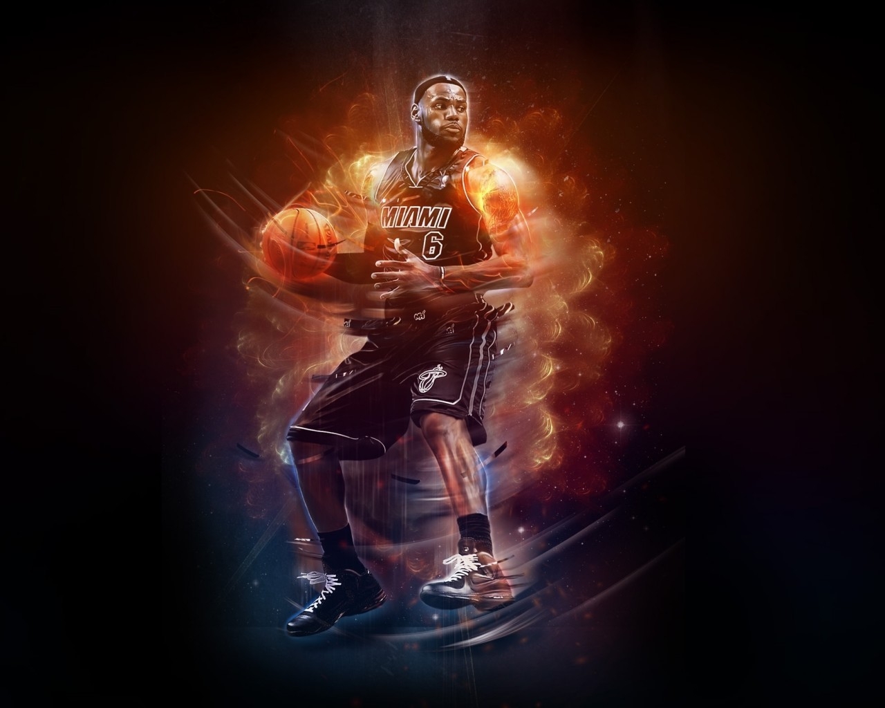 LeBron James NBA for 1280 x 1024 resolution