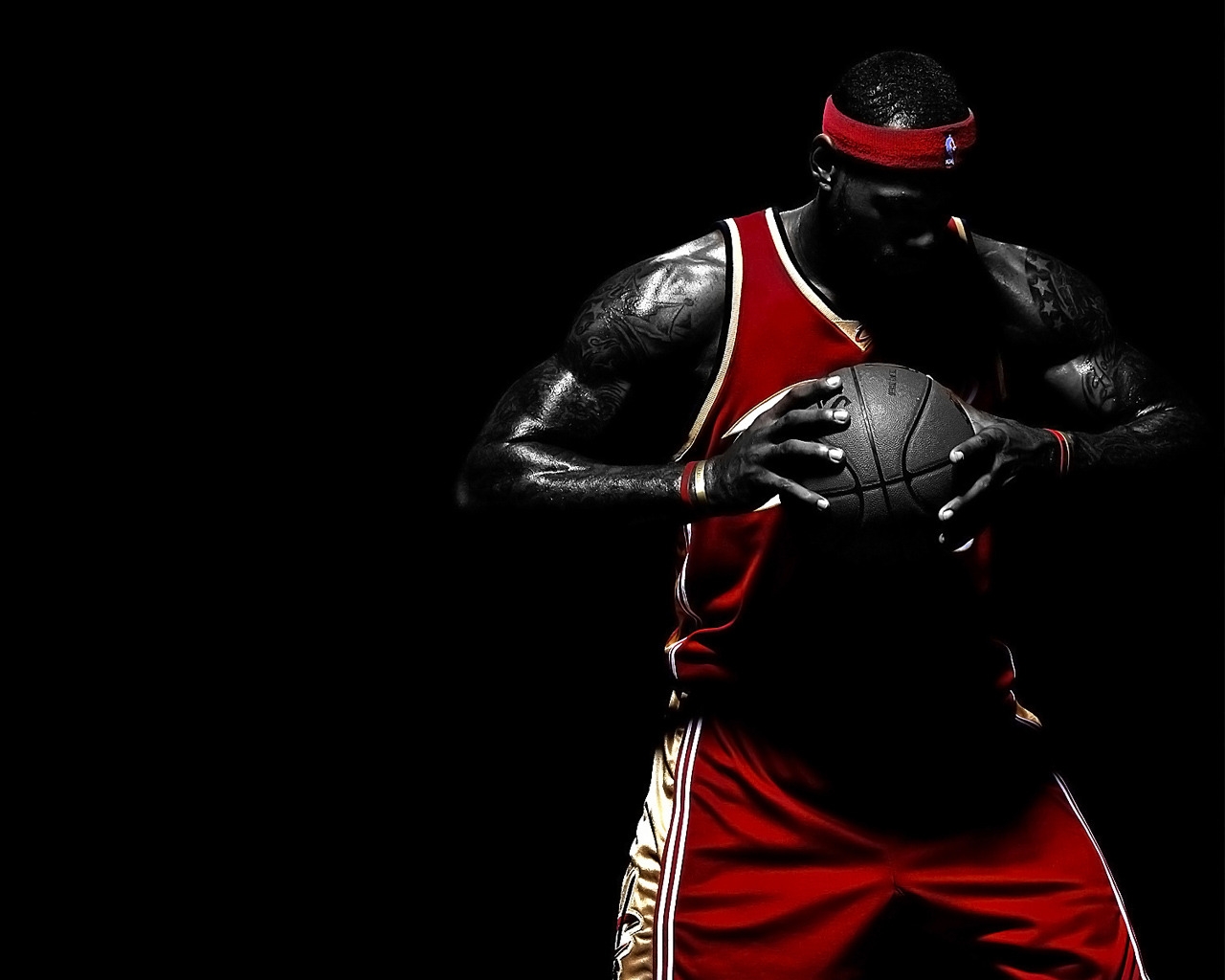 Lebron James Thinking for 1280 x 1024 resolution