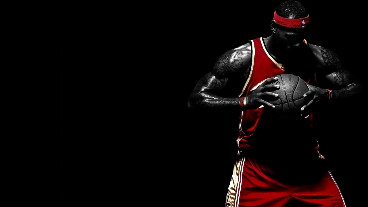 Lebron James Thinking for 1280 x 720 HDTV 720p resolution