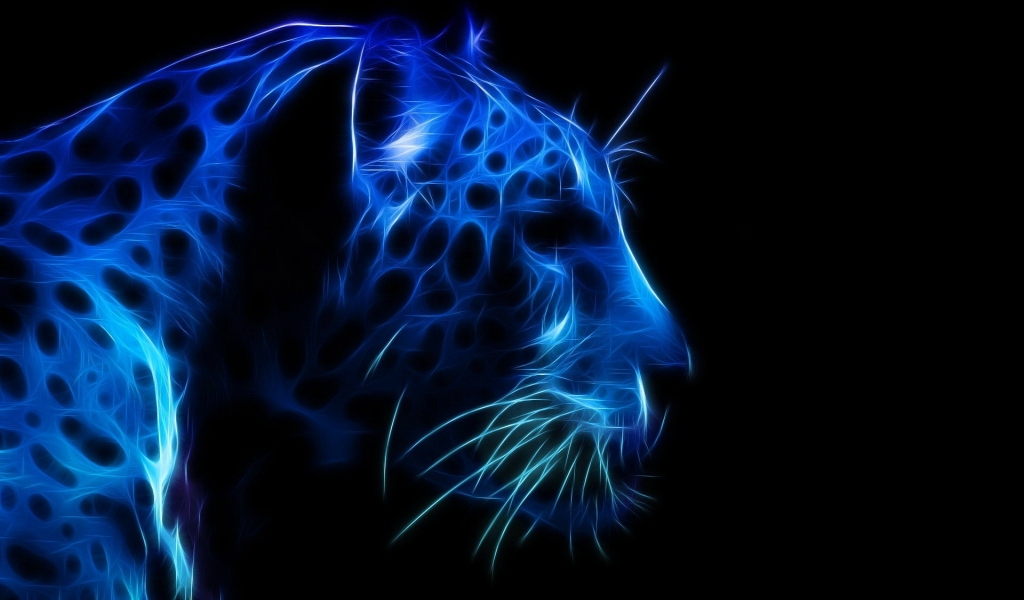 Leopard Profile Face for 1024 x 600 widescreen resolution