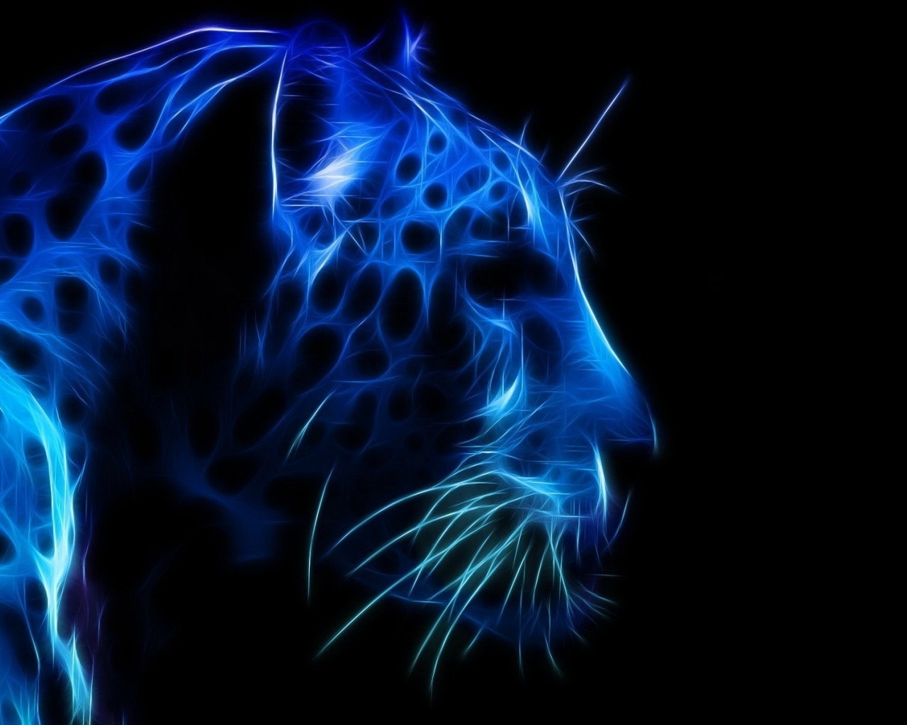 Leopard Profile Face for 1280 x 1024 resolution