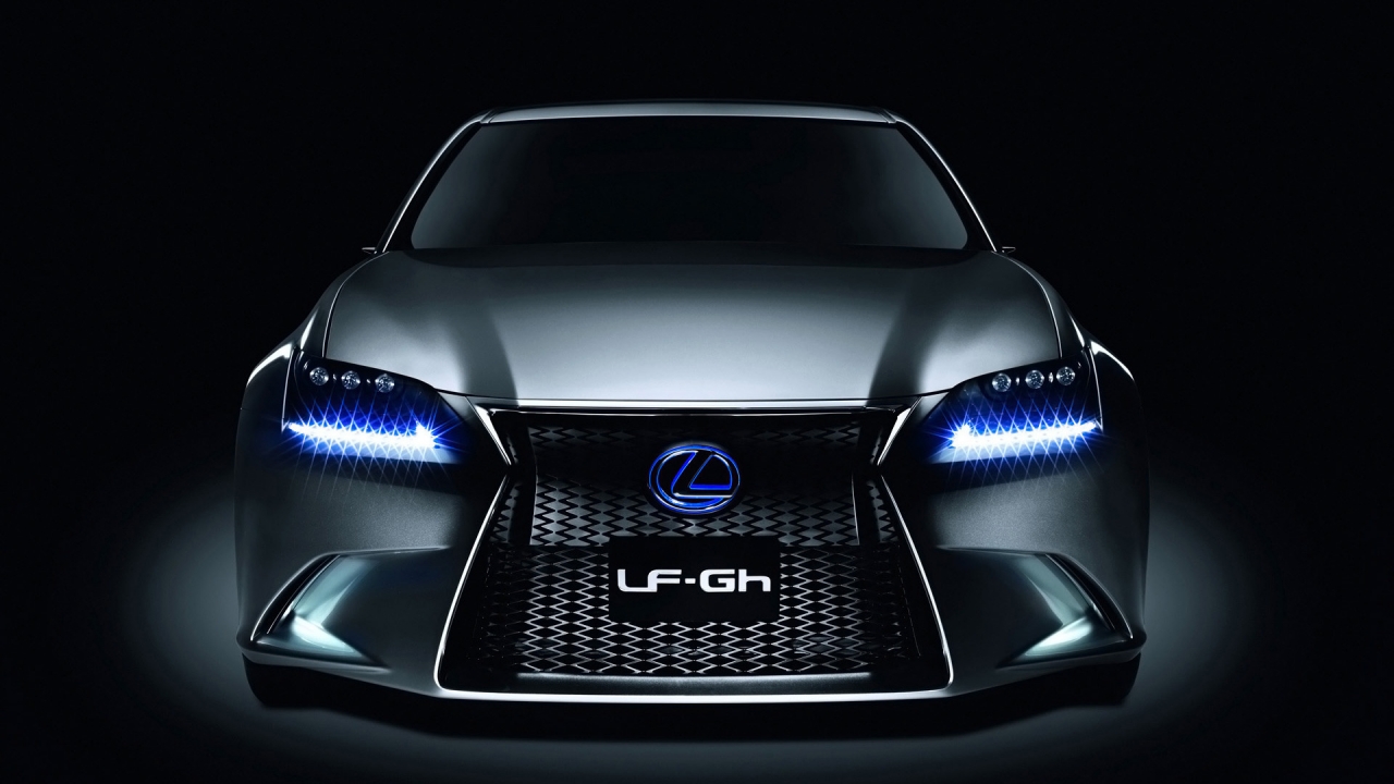 Lexus LF-Gh Hybrid Concept Front for 1280 x 720 HDTV 720p resolution