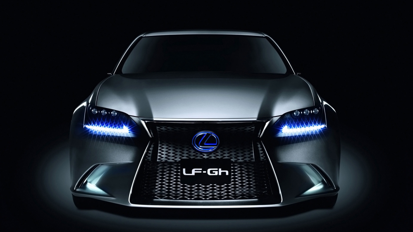 Lexus LF-Gh Hybrid Concept Front for 1366 x 768 HDTV resolution