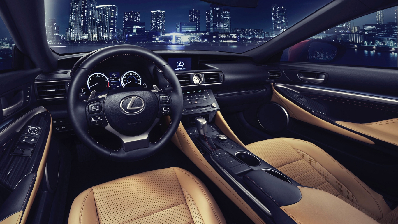 Lexus RC Coupe Interior for 1366 x 768 HDTV resolution