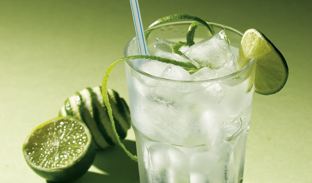 Lime Refreshing Cocktail for 1024 x 600 widescreen resolution