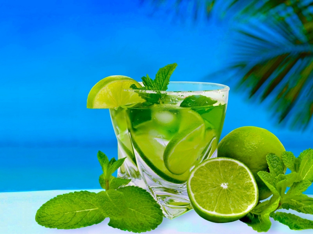 Lime Summer Cocktail for 1024 x 768 resolution