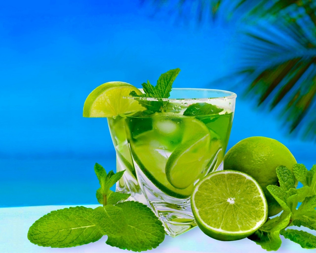 Lime Summer Cocktail for 1280 x 1024 resolution