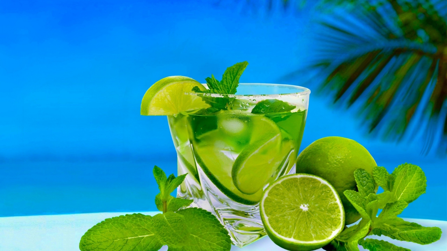 Lime Summer Cocktail for 1536 x 864 HDTV resolution