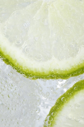 Limes in Mineral Water for 320 x 480 iPhone resolution
