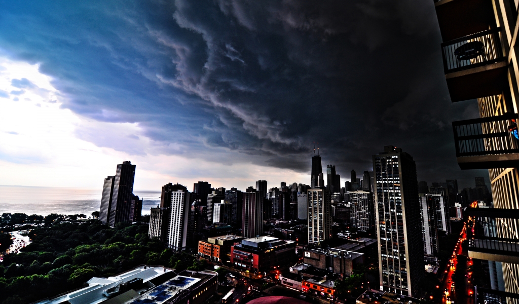 Lincoln Park Chicago View for 1024 x 600 widescreen resolution