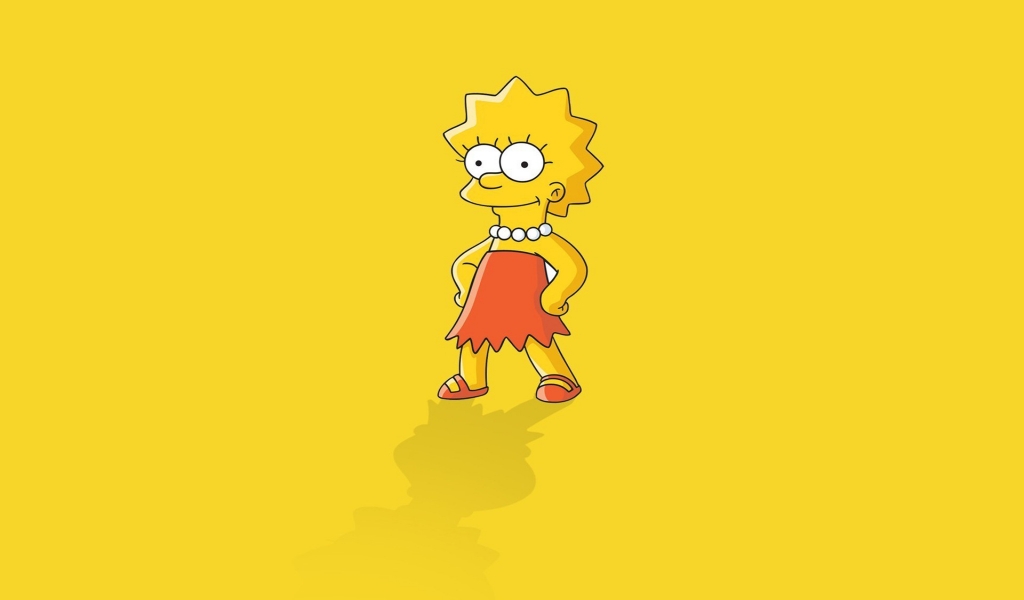 Lisa Simpson for 1024 x 600 widescreen resolution