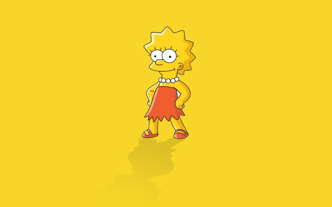 Lisa Simpson for 1280 x 800 widescreen resolution