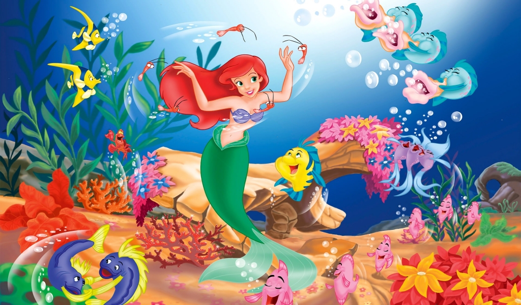 Little Mermaid for 1024 x 600 widescreen resolution