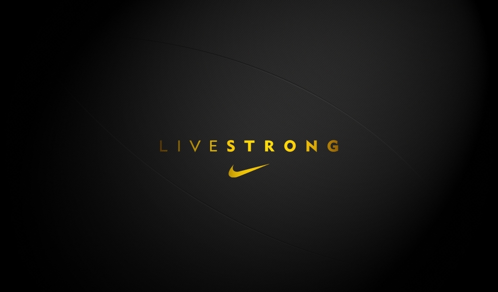 Live Strong Nike for 1024 x 600 widescreen resolution