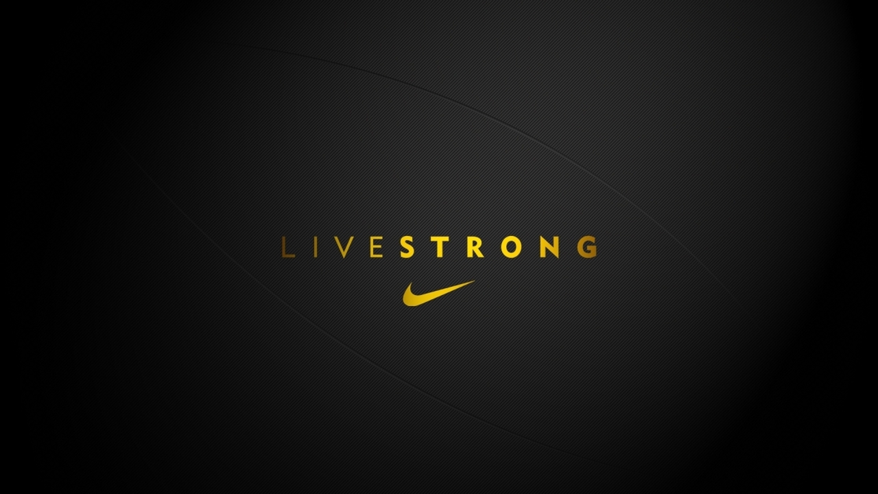 Live Strong Nike for 1280 x 720 HDTV 720p resolution