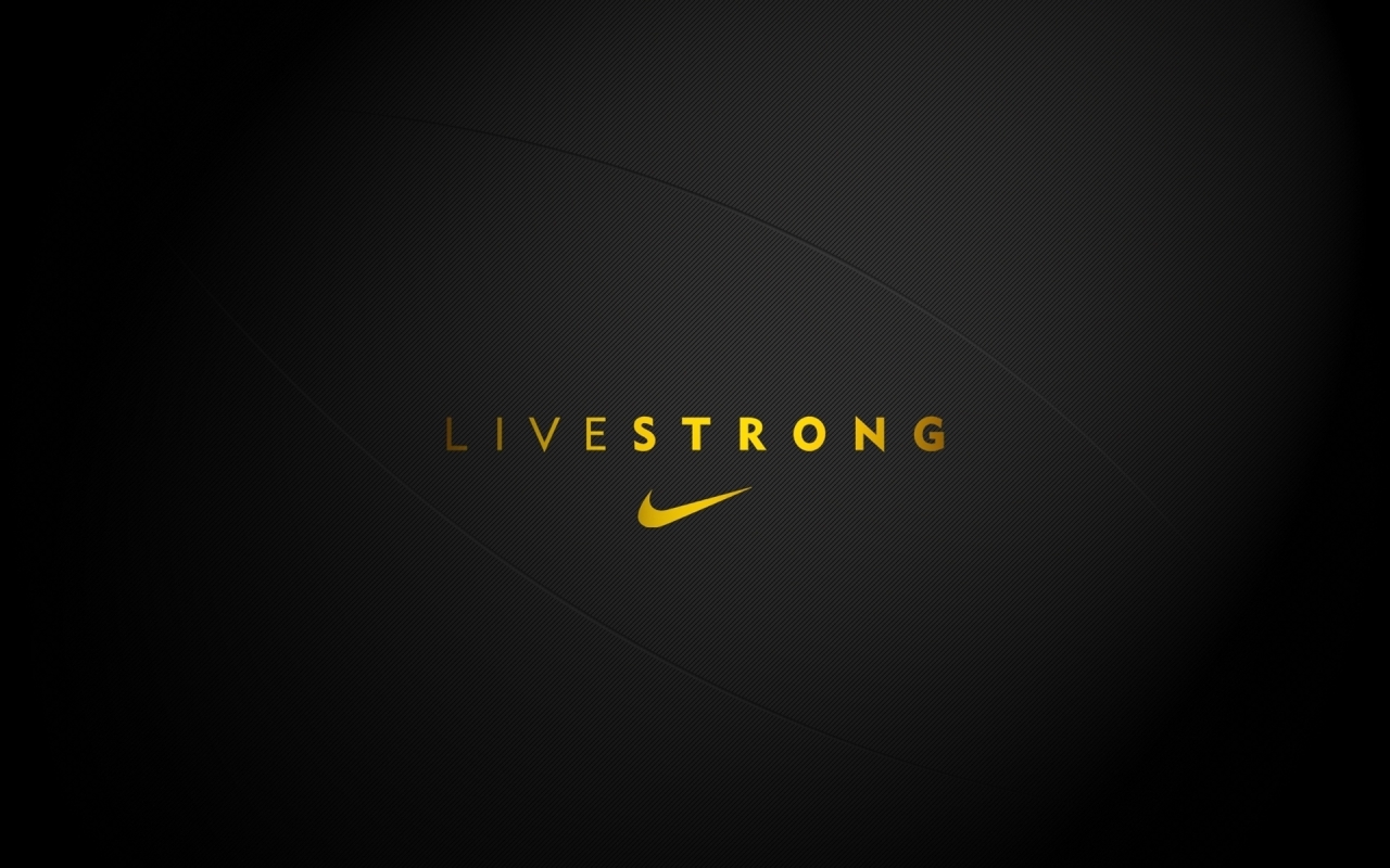 Live Strong Nike for 1280 x 800 widescreen resolution